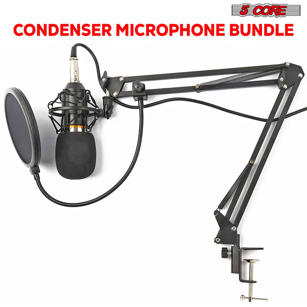 Electronics & Gadgets, Electronics Accessories & Supplies5Core Recording Microphone Podcast Bundle Professional Condenser Cardioid Mic Kit W Boom Arm - Premium  from Nobles Store - Just $40.50! Shop now at Nobles Store