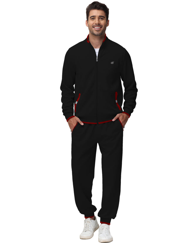 Clothing, Mens Clothing, Mens Workout ClothingMen'S Tracksuits Sweatsuits for Men Set Track Suits 2 Piece Casual Athletic Jogging Warm up Full Zip Sweat Suits Black XL - Premium  from Nobles Store - Just $63.78! Shop now at Nobles Store