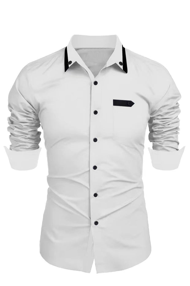 Men's Casual Fashion Business Trends Long-sleeved Shirt - Premium  from Nobles Store - Just $40.52! Shop now at Nobles Store