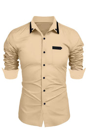Men's Casual Fashion Business Trends Long-sleeved Shirt - Premium  from Nobles Store - Just $40.52! Shop now at Nobles Store