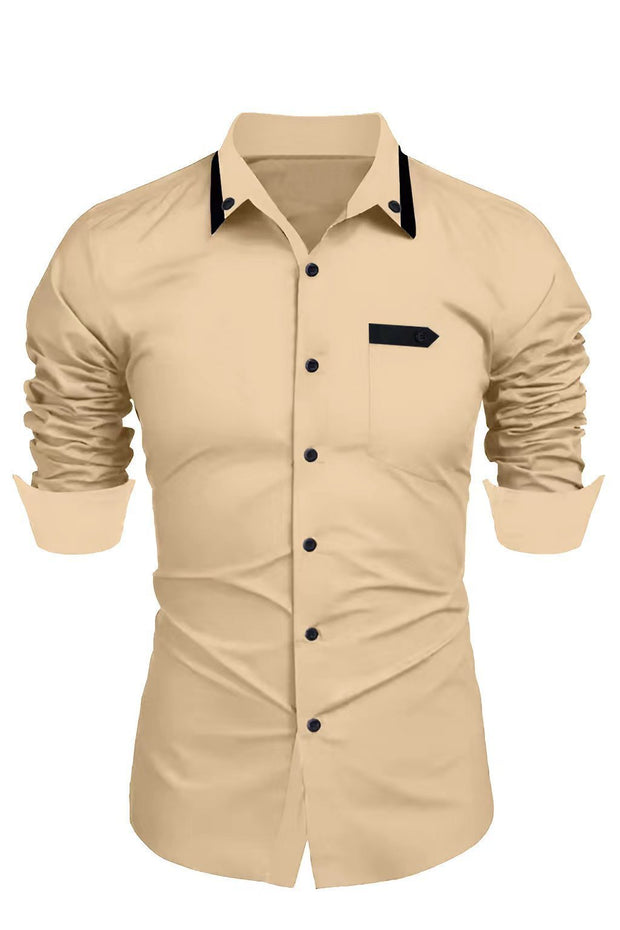 Men's Casual Fashion Business Trends Long-sleeved Shirt - Premium  from Nobles Store - Just $40.52! Shop now at Nobles Store