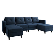 All categoriesU Shaped Sectional Couch Upholstered Sofa Couch with Chaise - Premium  from Nobles Store - Just $822.99! Shop now at Nobles Store