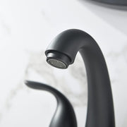 Bathroom Fixtures, Bathroom Sink Faucets & Parts, Kitchen & Bath Fixtures, Tools & Home Improvement, Touch On Faucets4 Inch 2 or 3 Holes 2 Handles Centerset Matte Black Lead-Free Bathroom Sink Faucet, Bathroom Faucet with Copper Pop up Drain and Water Supply Lines, BF008-5-MB - Premium  from Nobles Store - Just $77.31! Shop now at Nobles Store