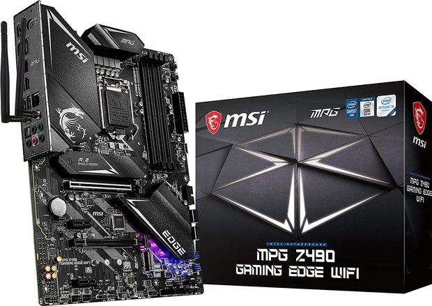 Computer Components, Computers & Accessories, Electronics, Internal Components, MotherboardsMPG Z490 GAMING EDGE WIFI ATX Gaming Motherboard (10Th Gen Intel Core, LGA 1200 Socket, DDR4, CF, Dual M.2 Slots, USB 3.2 Gen 2, Wi-Fi 6, DP/HDMI, Mystic Light RGB) - Premium  from Nobles Store - Just $427.11! Shop now at Nobles Store