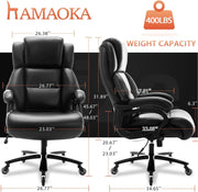 Furniture, Home & Kitchen, Home Office Chairs, Home Office Desk Chairs, Home Office FurnitureBig and Tall 400Lbs Office Chair- Adjustable Lumbar Support Heavy Duty Metal Base Quiet Rubber Wheels High Back Large Executive Computer Desk Chair, Ergonomic Design for Back Pain, Black - Premium  from Nobles Store - Just $441.86! Shop now at Nobles Store
