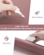 Desk Accessories & Workspace Organizers, Mouse Pads, Mouse Pads & Wrist Rests, Office & School Supplies, Office ProductsNon-Slip Desk Pad, Waterproof PVC Leather Desk Table Protector, Ultra Thin Large Mouse Pad, Easy Clean Laptop Desk Writing Mat for Office Work/Home/Decor(Dark Pink, 35.4" X 17") - Premium  from Nobles Store - Just $28.54! Shop now at Nobles Store