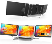 Computer Monitors, Computers, Electronics, IPS Monitors, Laptops and TabletsPortable Laptop Screen Extender - 14" Triple IPS FHD 1080P Monitor, Hdmi/Usb-A/Type-C, Compatible with Windows & Mac for Travel, Gaming, Work (Max Length: 15.74") - Premium  from Nobles Store - Just $259.97! Shop now at Nobles Store
