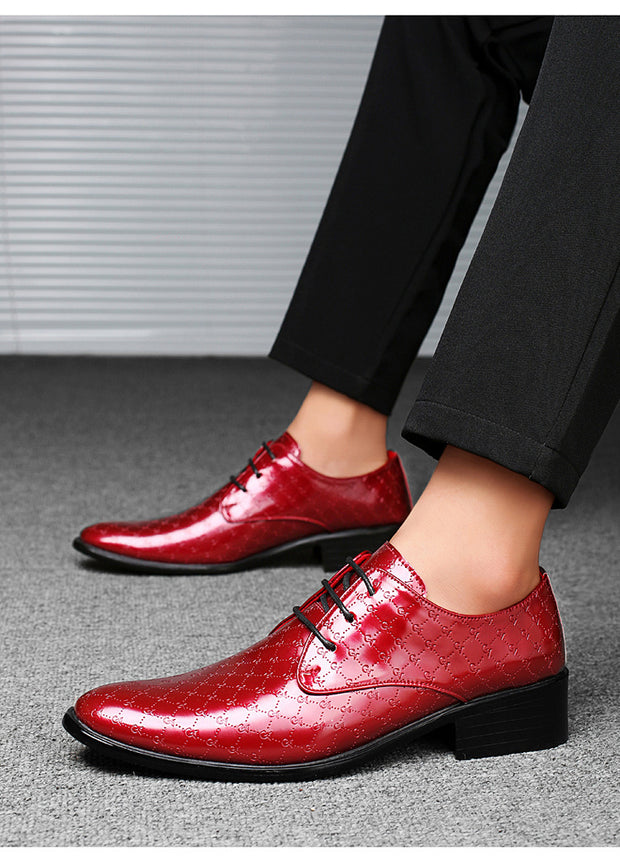 nullMen's PU Leather Pointed Formal High Heels - Premium 0 from null - Just $54.21! Shop now at Nobles Store