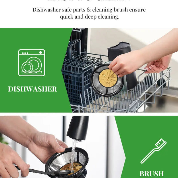 Household Appliances[Best Seller] Juicer with Titanium Enhanced Cut Disc, Dual Speeds Centrifugal Extractor Machines with Optional 2.5"/3” Feed Chute, for Fruits and Veggies, Anti-Drip, Includes Cleaning Brush, Bpa-Free - Premium  from Nobles Store - Just $101.77! Shop now at Nobles Store