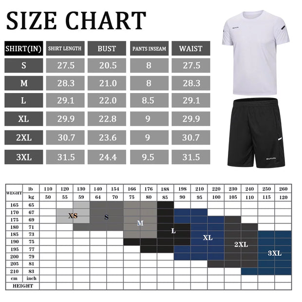 Big  and Tall Workout Clothing, Big and Tall, Big and Tall Workout Shorts, Clothing3Pack Men'S Workout Set Gym Clothes Active Shorts Shirt Set for Running Basketball Football and Daily Life,Size S-3XL - Premium  from Nobles Store - Just $56.07! Shop now at Nobles Store