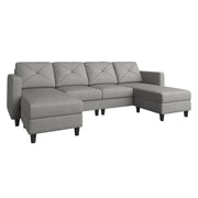 All categoriesU Shaped Sectional Couch Upholstered Sofa Couch with Chaise - Premium  from Nobles Store - Just $822.99! Shop now at Nobles Store