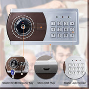 Cabinet Safes, Safes & Safe Accessories, Safety & Security, Tools & Home ImprovementSecurity Digital Lock Box Safe Home Keypad Safe - 1.8 Cubic Feet - Premium  from Nobles Store - Just $470.32! Shop now at Nobles Store