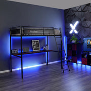 Bunk Beds, Home, Kids' Furniture, Kids' Rooms, Shop All Bunk BedsHQ Gaming Bunk Bed with LED Lighting, Black, Twin - Premium  from Nobles Store - Just $278.66! Shop now at Nobles Store
