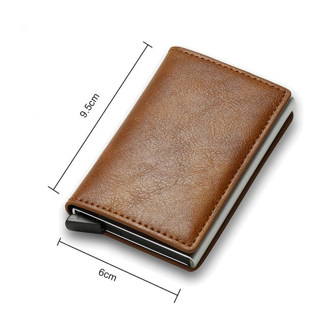 HomeCarbon Fiber Card Holder Wallets Men RFID Black Magic Trifold Leather Slim Mini Wallet Small Money Bag Male Purses Wallet Women - Premium  from Nobles Store - Just $27.09! Shop now at Nobles Store