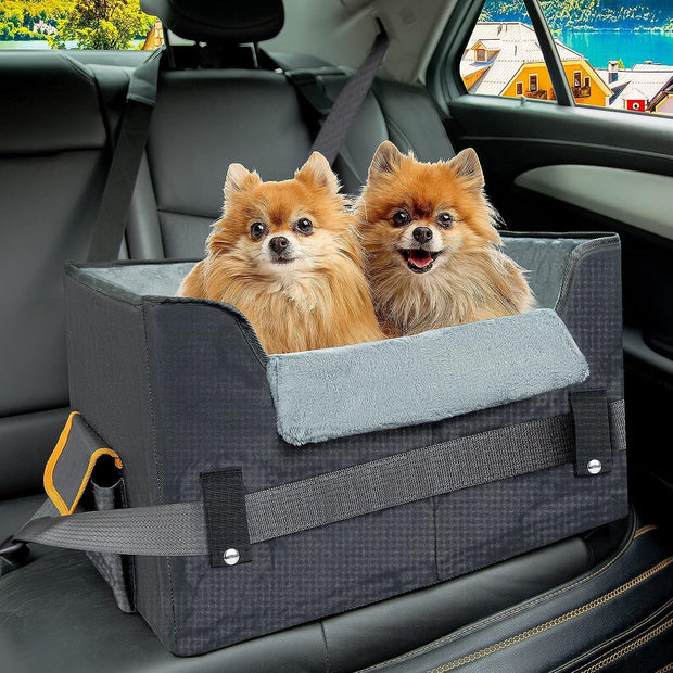 Booster & Car Seats, Car Travel Accessories, Carriers & Travel Products, Dogs, Pet SuppliesDog Car Seat for Small Dogs, Elevated Dog Booster Seat Pet Travel Carrier Bed for Car with Adjustable Straps Pet Car Booster Seat for Small Dogs Cats - Premium  from Nobles Store - Just $67! Shop now at Nobles Store