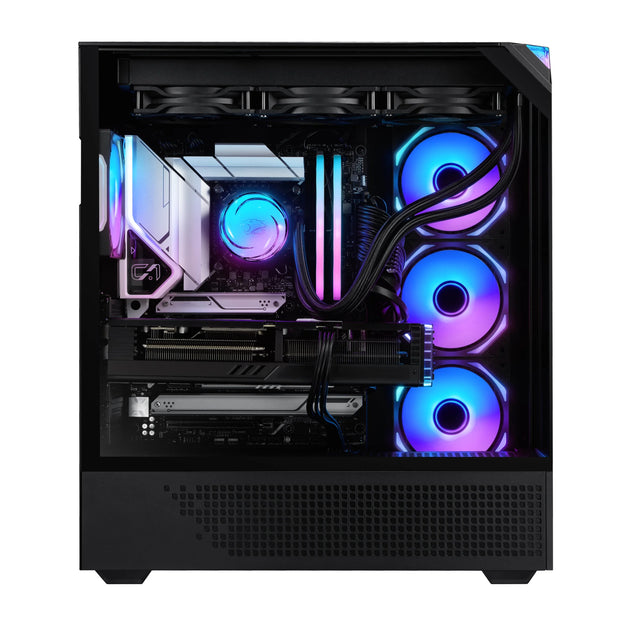 Element Pro Black Gaming PC Desktop Computer Intel I9 14900KF, NVIDIA Geforce RTX 5070 12GB, 32GB RAM, 2TB SSD, Windows 11 EPBI9N5701