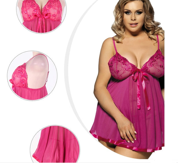 WomenWomen Sexy Lingerie Big Code 6XL  Sleepwear Sleepdress - Premium 0 from USAdrop - Just $32! Shop now at Nobles Store