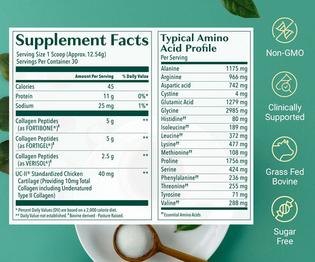 Beauty Supplements, Health and Medicine, Vitamins and SupplementsCollagen Complete - 4 Patented Collagens Supported by 25 Clinical Studies. Full Clinical Doses of VERISOL®, FORTIGEL®, UC-II®, & FORTIBONE®. for Hair, Skin, Nails, Joints, Bones. - Premium  from Nobles Store - Just $73.30! Shop now at Nobles Store