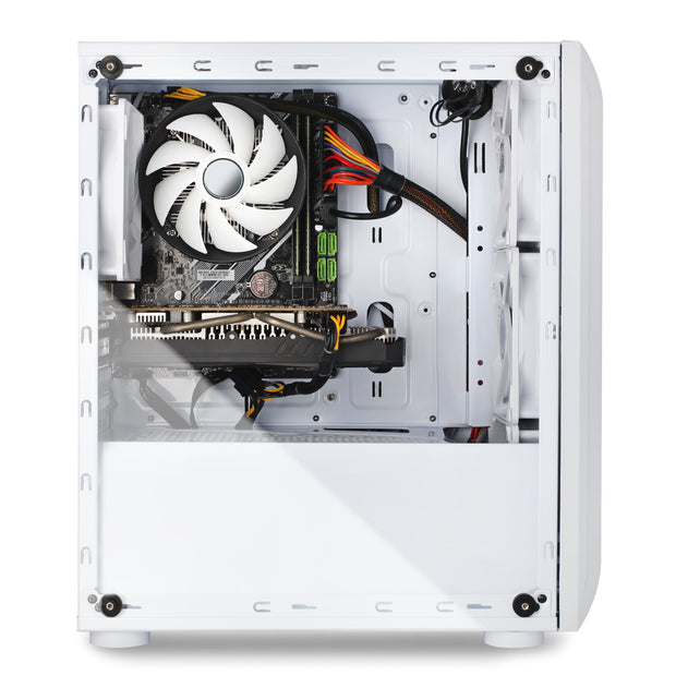 Eclipse ATX Gaming Desktop, Intel Core I7 4790, 16GB RAM, 1TB SSD, 1TB HD, White