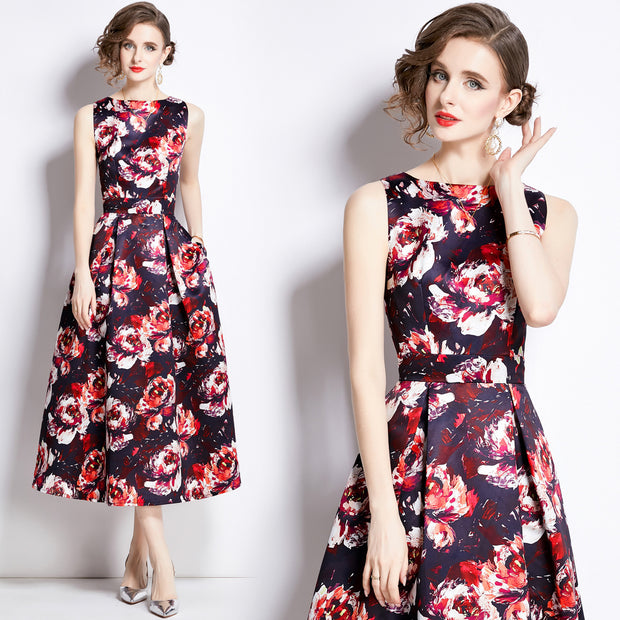 Clothing, null, WomenSleeveless Waist 3D Cutting Waist A- Line Skirt - Premium 0 from Nobles Store - Just $77.02! Shop now at Nobles Store