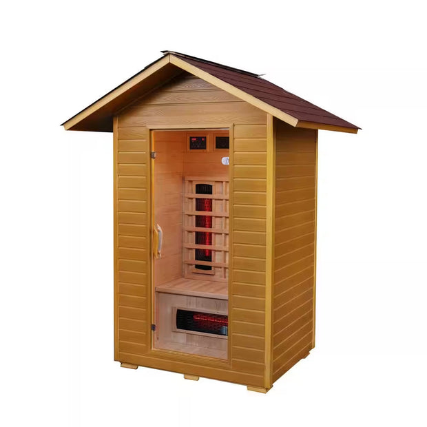 Home Spas, Outdoors, SaunasBurlington 2-Person Outdoor Infrared Sauna - Premium  from Nobles Store - Just $3468! Shop now at Nobles Store
