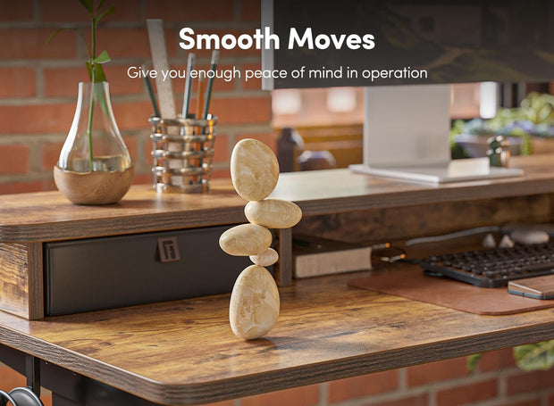 Furniture, Home & Kitchen, Home Office Desks, Home Office Furniture55 X 24 Inch Height Adjustable Electric Standing Desk with Double Drawer - Premium  from Nobles Store - Just $395.54! Shop now at Nobles Store