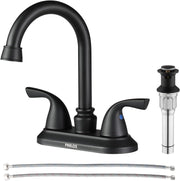 Bathroom Fixtures, Bathroom Sink Faucets & Parts, Kitchen & Bath Fixtures, Tools & Home Improvement, Touch On Faucets2-Handle Bathroom Faucet with Metal Drain Assembly & Supply Lines NSF Cupc Certified, Matte Black, 1359104 - Premium  from Nobles Store - Just $65.67! Shop now at Nobles Store