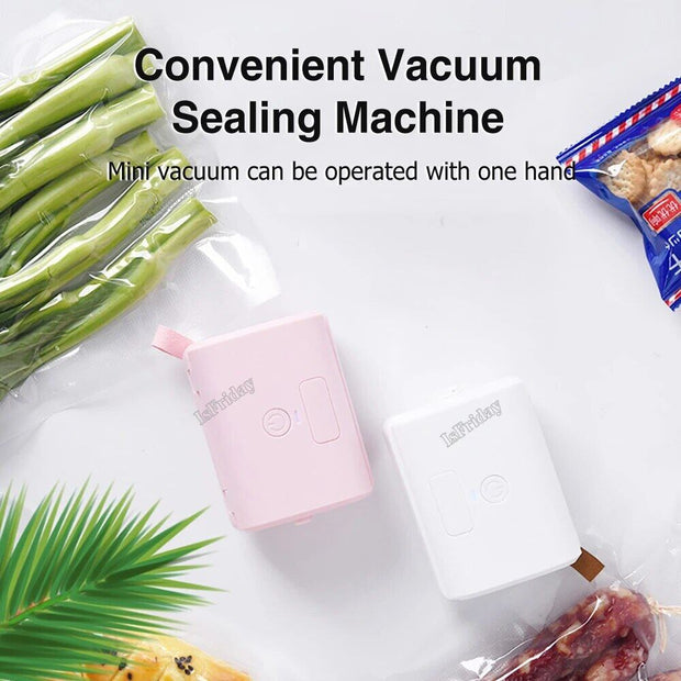 Mini vacuum Sealer Vacuum Compression Bag Food Bag Machine - Premium  from USAdrop - Just $30! Shop now at Nobles Store