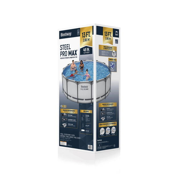 All Swimming Pools, Patio & Garden, Swimming Pools, Swimming Pools & SpasSteel Pro MAX 13' X 48" round above Ground Swimming Pool Set - Premium  from Nobles Store - Just $522.36! Shop now at Nobles Store