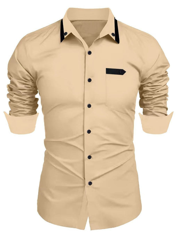Men's Casual Fashion Business Trends Long-sleeved Shirt - Premium  from Nobles Store - Just $40.52! Shop now at Nobles Store