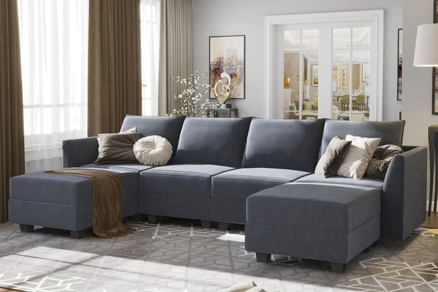 Furniture, Home & Kitchen, Living Room Furniture, Sofas & CouchesHONBAY Modular Sectional Sofa U Shaped Modular Couch - Premium  from Nobles Store - Just $1590.33! Shop now at Nobles Store