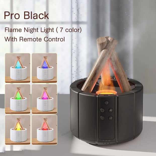 Home Appliances, Household Appliances, Small Air Conditioning AppliancesSimulated Flame Aroma Diffuser Bonfire Air Humidifier Ultrasonic Cool Mist Maker Fogger LED Essential Oil Lamp Difusor - Premium  from Nobles Store - Just $32.71! Shop now at Nobles Store