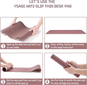 Desk Accessories & Workspace Organizers, Mouse Pads, Mouse Pads & Wrist Rests, Office & School Supplies, Office ProductsNon-Slip Desk Pad, Waterproof PVC Leather Desk Table Protector, Ultra Thin Large Mouse Pad, Easy Clean Laptop Desk Writing Mat for Office Work/Home/Decor(Dark Pink, 35.4" X 17") - Premium  from Nobles Store - Just $28.54! Shop now at Nobles Store