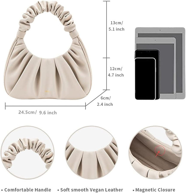 Clothing, Handbags & Wallets, Hobo Bags, Shoes & Jewelry, WomenWomen'S Gabbi Ruched Hobo Handbag - Premium  from Nobles Store - Just $127.86! Shop now at Nobles Store