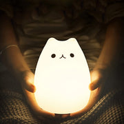 Baby Products, Décor, Night Lights, NurseryCat Lamp,  Remote Control Silicone Kitty Night Light for Kids Toddler Baby Girls Rechargeable Cute Kawaii Nightlight , White , 4 Piece Set - Premium  from Nobles Store - Just $36.07! Shop now at Nobles Store