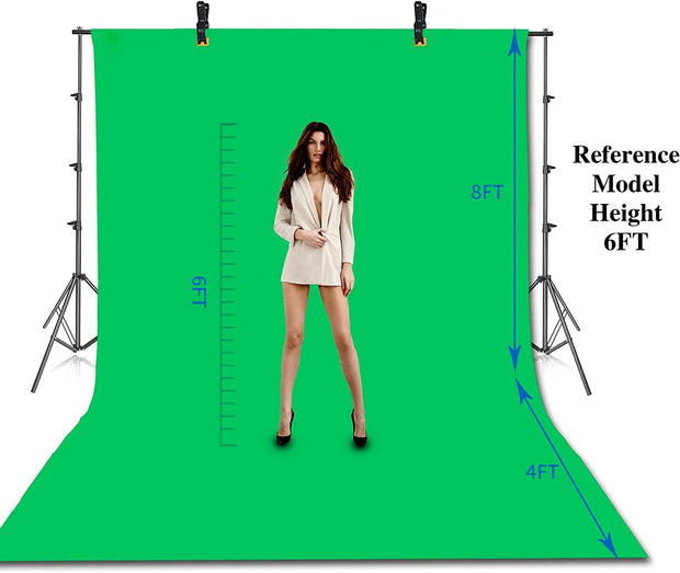 Backgrounds, Camera & Photo, Electronics, Lighting & Studio, Photo StudioPhoto Video Studio 8.5 X 10Ft Green Screen Backdrop Stand Kit, Photography Background Support System with 10 X12Ft 100% Cotton Muslin Chromakey Backdrop - Premium  from Nobles Store - Just $120.32! Shop now at Nobles Store