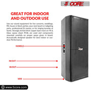 Electronics & Gadgets, Electronics Accessories & Supplies5Core Portable Cabinet PA DJ Speaker System 15 Inch 4000W Passive 3 Way Loudspeaker - Premium  from Nobles Store - Just $1824.01! Shop now at Nobles Store