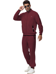Clothing, Mens Clothing, Mens Workout ClothingMen'S Tracksuits Sweatsuits for Men Set Track Suits 2 Piece Casual Athletic Jogging Warm up Full Zip Sweat Suits Wine Red 2XL - Premium  from Nobles Store - Just $63.78! Shop now at Nobles Store