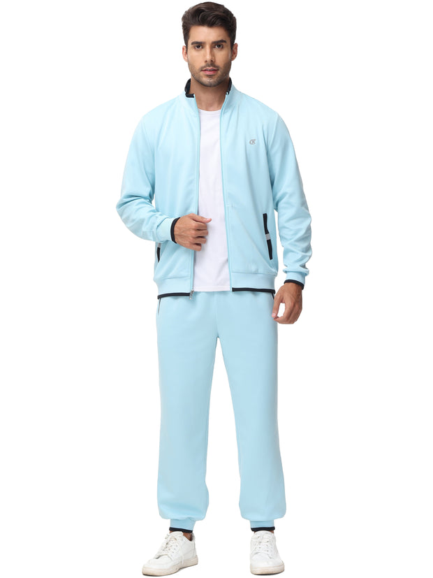 Clothing, Mens Clothing, Mens Workout ClothingMen'S Tracksuits Sweatsuits for Men Set Track Suits 2 Piece Casual Athletic Jogging Warm up Full Zip Sweat Suits Grayblue XL - Premium  from Nobles Store - Just $63.78! Shop now at Nobles Store