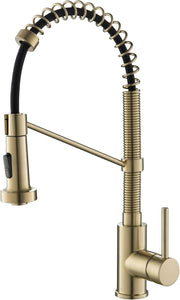 Kitchen & Bath Fixtures, Kitchen Faucets, Kitchen Fixtures, Kitchen Sink Faucets, Tools & Home Improvement, Touch On Kitchen Sink FaucetsBolden Commercial Style 2-Function Single Handle Pull down Kitchen Faucet in Brushed Gold, KPF-1610BG - Premium  from Nobles Store - Just $267.31! Shop now at Nobles Store
