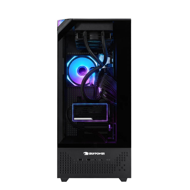 Element Pro Black Gaming PC Desktop Computer Intel I9 14900KF, NVIDIA Geforce RTX 5070 12GB, 32GB RAM, 2TB SSD, Windows 11 EPBI9N5701