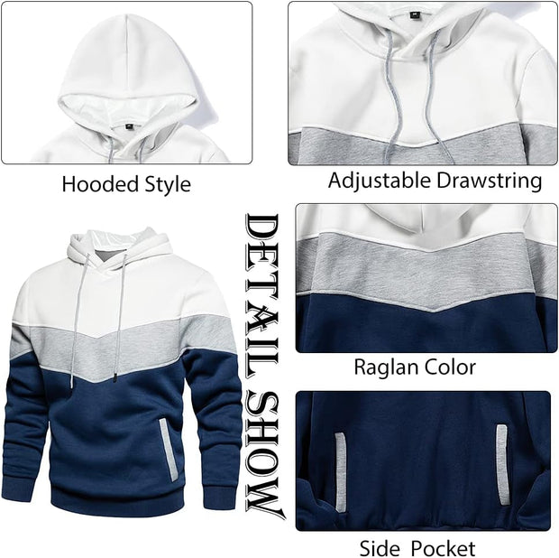 Clothing, Fashion Hoodies & Sweatshirts, Men, Shoes & JewelryMens Hooded Sweatshirt Casual Long Sleeve Drawstring Print Pullover Hoodies - Premium  from Nobles Store - Just $52.21! Shop now at Nobles Store