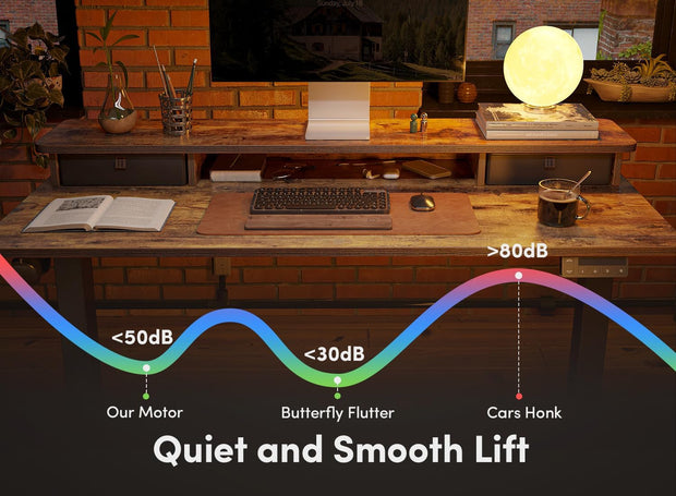 Furniture, Home & Kitchen, Home Office Desks, Home Office Furniture55 X 24 Inch Height Adjustable Electric Standing Desk with Double Drawer - Premium  from Nobles Store - Just $395.54! Shop now at Nobles Store