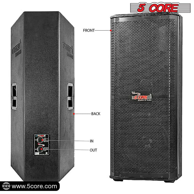 Electronics & Gadgets, Electronics Accessories & Supplies5Core Portable Cabinet PA DJ Speaker System 15 Inch 4000W Passive 3 Way Loudspeaker - Premium  from Nobles Store - Just $1824.01! Shop now at Nobles Store