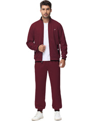 Clothing, Mens Clothing, Mens Workout ClothingMen'S Tracksuits Sweatsuits for Men Set Track Suits 2 Piece Casual Athletic Jogging Warm up Full Zip Sweat Suits Wine Red M - Premium  from Nobles Store - Just $63.78! Shop now at Nobles Store