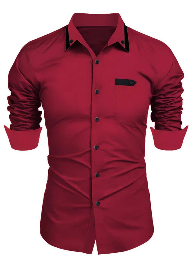 Men's Casual Fashion Business Trends Long-sleeved Shirt - Premium  from Nobles Store - Just $40.52! Shop now at Nobles Store