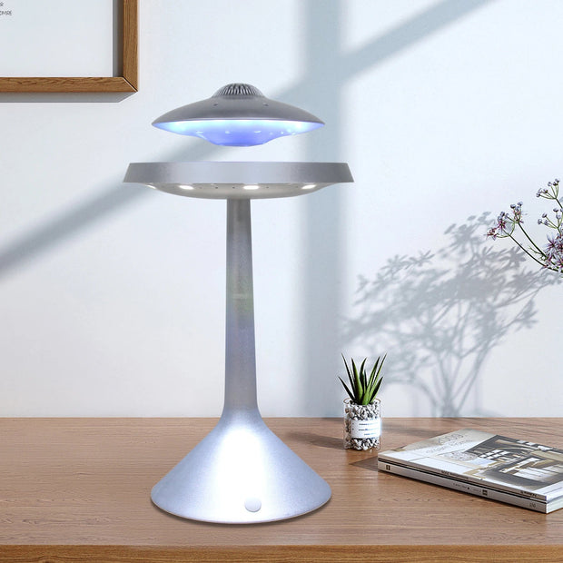 HomeUFO Magnetic Levitation Floating Light LED Table Lamp Wired Bluetooth Speaker - Premium  from Nobles Store - Just $103.20! Shop now at Nobles Store