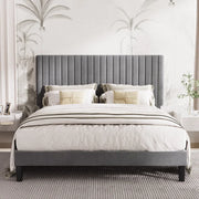 Dunphy Upholstered Platform Bed with Adjustable Headboard