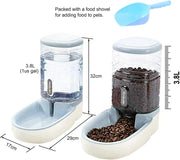 Automatic Feeders, Dogs, Feeding & Watering Supplies, Pet SuppliesMeikuler Pets Auto Feeder 3.8L,Food Feeder and Water Dispenser Set for Small & Big Dogs Cats and Pets Animals (Grey) - Premium  from Nobles Store - Just $51.51! Shop now at Nobles Store