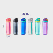 Sports & Outdoor Recreation Accessories, Sports & Outdoors, Sports Water BottlesFreesip Clear Tritan Plastic Water Bottle with Straw, Bpa-Free Sports Water Bottle, Great for Travel, 25 Oz, Very, Very Dark - Premium  from Nobles Store - Just $42.38! Shop now at Nobles Store